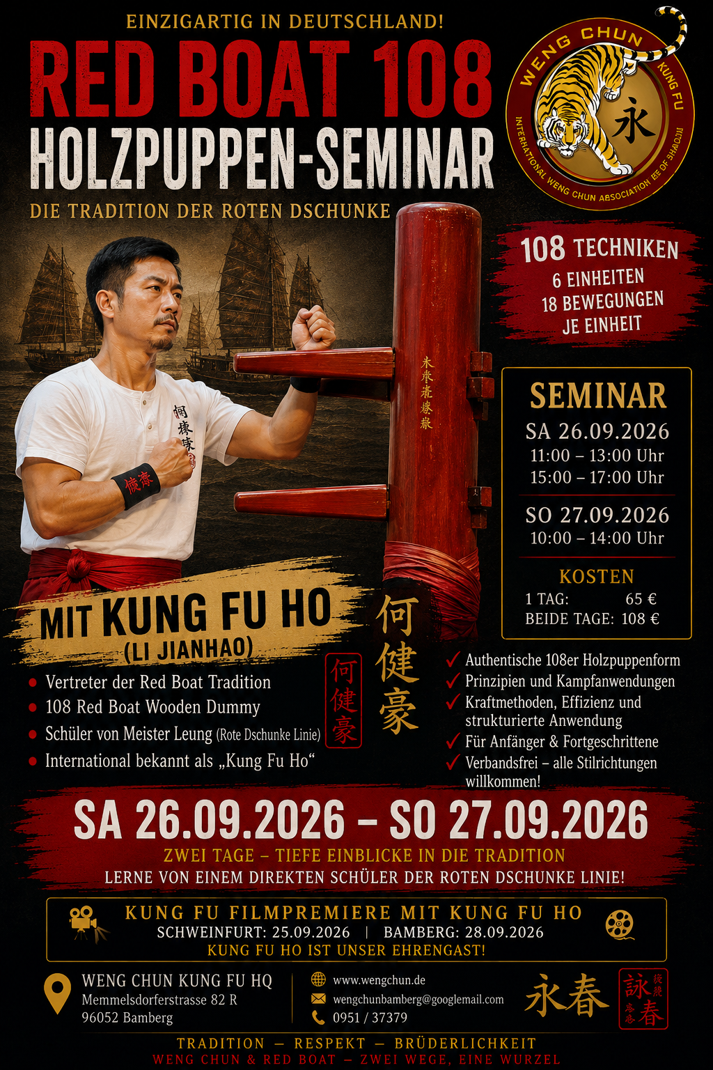 Rote Dschunke Holzpuppenseminar